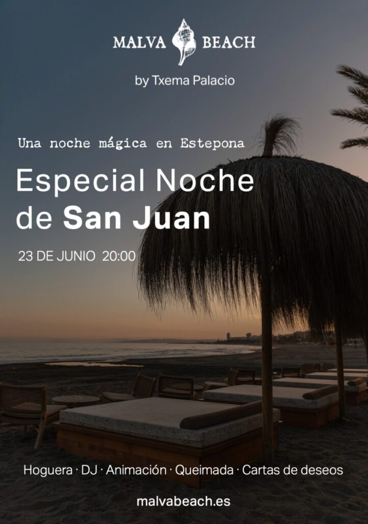 Malva Beach celebra la noche de San Juan en la playa de la Rada de Estepona